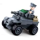 M38-B0680C - WWII - Mini set armoured vehicle (79 pieces)