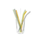 MX859 - Straw RAINBOW set of 6 (green, grey, orange)