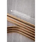 MX861 - Straw set of 6 metal rose gold