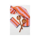 TEX132 - Frottee Abwaschtuch STRIPES, orange