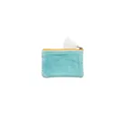 BAG266 - FLOWER velvet bag, blue