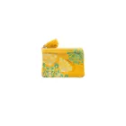 BAG270 - Velvet bag FLOWER, yellow