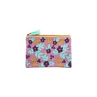 BAG273 - Flower velvet bag, pink