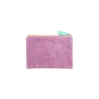 BAG273 - Flower velvet bag, pink