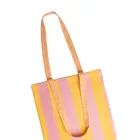 BAG261 - Tragetasche Stripes, länglich, gelb pink