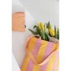 BAG261 - Tragetasche Stripes, länglich, gelb pink