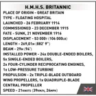 636 PCS HC 1681 H.M.H.S. BRITANNIC