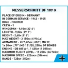 350 PCS HC WWII 5761 MESSERSCHMITT BF 109G