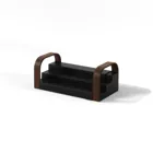 BELLWOOD 3-TIER SPICE SHELF BLKWAL