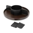 BELLWOOD LAZY SUSAN DIVIDED BLKWAL