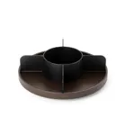 BELLWOOD LAZY SUSAN DIVIDED BLKWAL