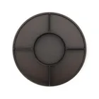 BELLWOOD LAZY SUSAN DIVIDED BLKWAL