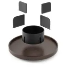 BELLWOOD LAZY SUSAN DIVIDED BLKWAL