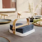BELLWOOD NAPKIN HOLDER WHTNAT