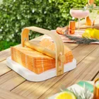 BELLWOOD NAPKIN HOLDER WHTNAT