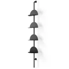 SOLIS ADJUSTABLE SHELVES 4PC BLK