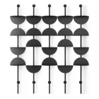 SOLIS ADJUSTABLE SHELVES 4PC BLK