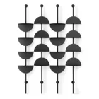 SOLIS ADJUSTABLE SHELVES 4PC BLK