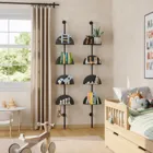 SOLIS ADJUSTABLE SHELVES 4PC BLK