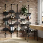 SOLIS ADJUSTABLE SHELVES 4PC BLK