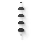 SOLIS ADJUSTABLE SHELVES 4PC BLK
