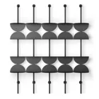 SOLIS ADJUSTABLE SHELVES 4PC BLK