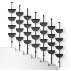 SOLIS ADJUSTABLE SHELVES 4PC BLK