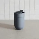 TOUCH WASTE CAN W LID SLATE BLUE