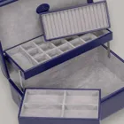 Windrose charm box Merino Moda dark blue