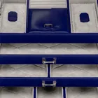 Windrose jewellery case Merino Moda dark blue