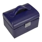 Windrose jewellery case small Merino Moda dark blue