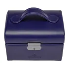 Windrose jewellery case small Merino Moda dark blue