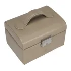 Windrose jewellery case small Merino Moda beige