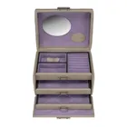 Windrose jewellery case small Merino Moda beige