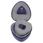 Windrose Herzdose klein Merino Moda dunkelblau