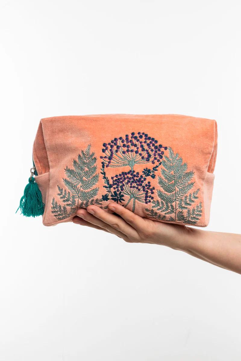 Cosmetic Bag VELVET LEAVES