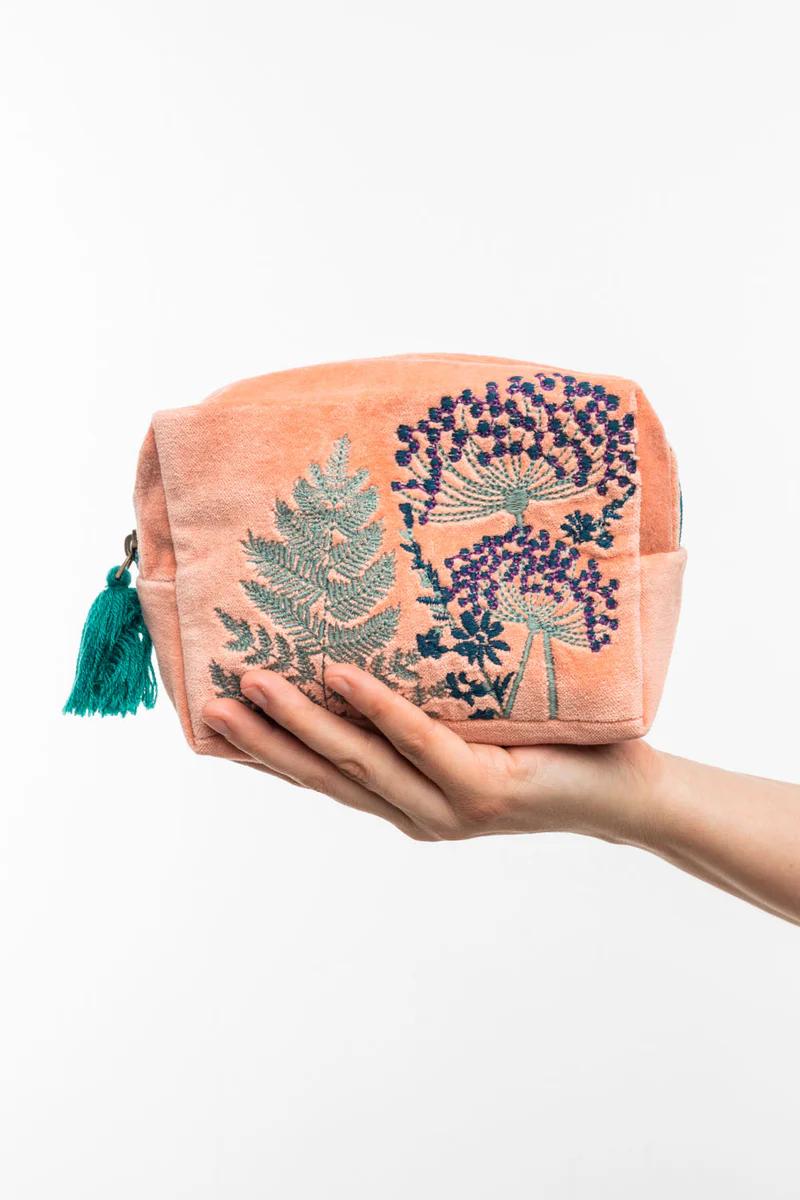 Cosmetic Bag VELVET LEAVES