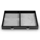 Grand Vario S1.000.010421 black grey standard fitting REAL LEATHER