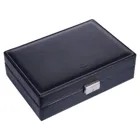 Uhrenetui 2020.150421 schwarz platine, für 6 Uhren TAMIGI - Echt Leder