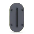 HUBBA PILL MIRROR 91x45 BRASS