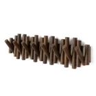 PICKET 8 HOOK AGED WALNUT