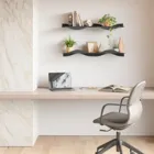 SURF SHELVES (SET OF 2) BLACK