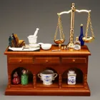 001.861/7 - Apothecary Table, miniature