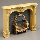 1.859/3 - Marble Fireplace, cream white, miniature