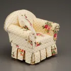 001.743/4 - Armchair with Rose Decor, miniature