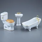 001.767/3 - Bathroom Set, White, 3 Pieces, miniature