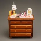 001.827/6 - Dresser, decorated, miniature