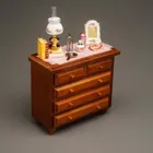 001.827/6 - Dresser, decorated, miniature