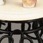 001.704/5 - Metal side table with vases, miniature