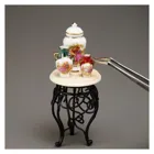 001.704/5 - Metal side table with vases, miniature